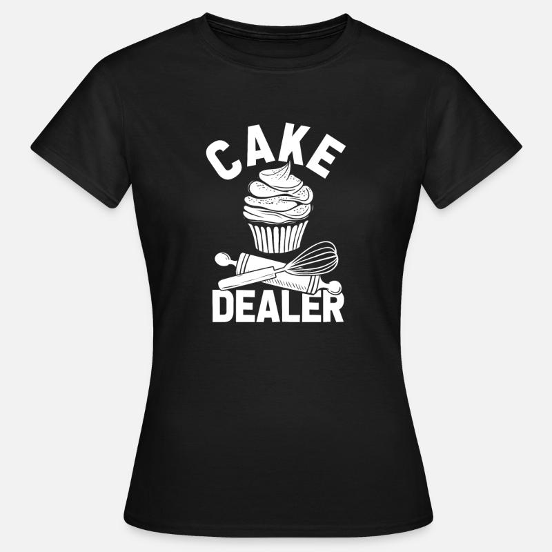 Bäcker bei der Arbeit backen Brötchen Brot Weizen - Frauen T-Shirt - Schwarz