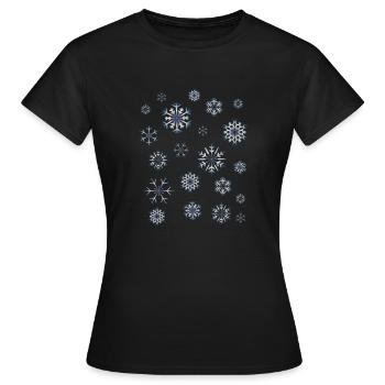 hiver - T-shirt Femme - noir - Devant - AI Model Female 172 dark (172cm)