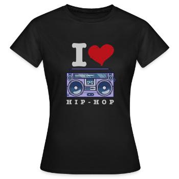 Streetdance Breakdance Hip Hop Musik Tanzsport - Frauen T-Shirt - Schwarz - Vorne - AI Model Female 172 dark (172cm)