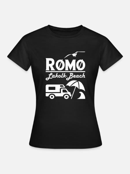 Lakolk Beach - Frauen T-Shirt - Schwarz