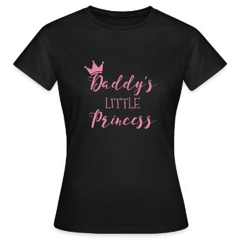 Daddy's Little Princess Cadeau pour bébé - T-shirt Femme - noir - Devant - AI Model Female 172 dark (172cm)