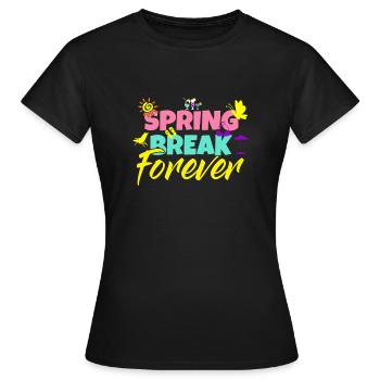 Springbreak - Festival de printemps - Beach Party - T-shirt Femme - noir - Devant - AI Model Female 172 dark (172cm)
