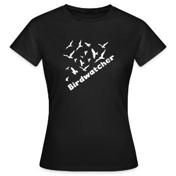Idée cadeau ornithologue ornithologue ornithologue - T-shirt Femme - noir - Devant - AI Model Female 172 dark (172cm)