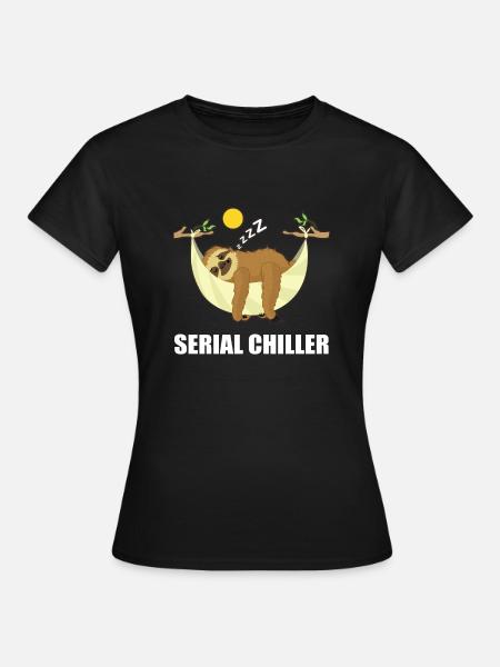 Dessin animé série refroidisseur série paresseuse - T-shirt Femme - noir