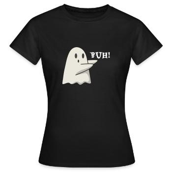 Cadeau fantôme fantôme fantôme - T-shirt Femme - noir - Devant - AI Model Female 172 dark (172cm)