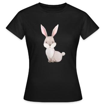 Ein Häschen für´s Häschen - Frauen T-Shirt - Schwarz - Vorne - AI Model Female 172 dark (172cm)
