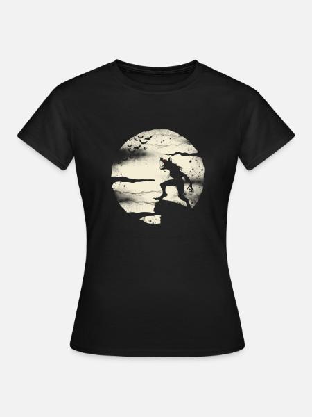 Werewolf With The Full Moon - Women's T-Shirt - black