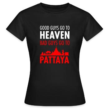 Pattaya Thailand böse Jungs gute Männer - Frauen T-Shirt - Schwarz - Vorne - AI Model Female 172 dark (172cm)