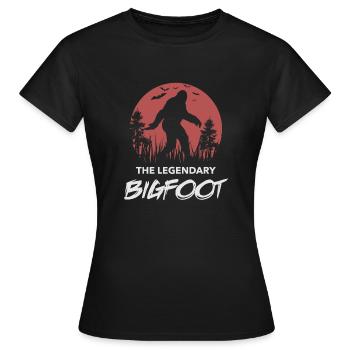 Bigfoot - T-shirt Femme - noir - Devant - AI Model Female 172 dark (172cm)