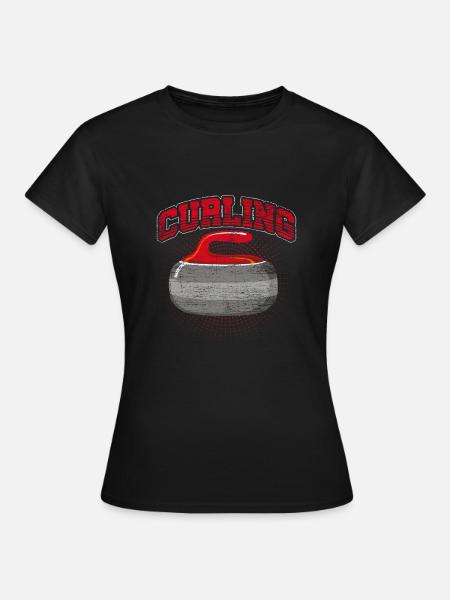 Curling - Frauen T-Shirt - Schwarz