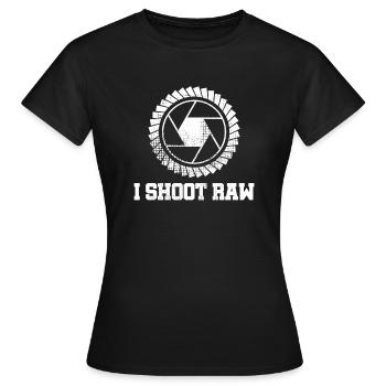 appareil photo - T-shirt Femme - noir - Devant - AI Model Female 172 dark (172cm)