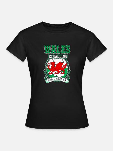 Wales - Frauen T-Shirt - Schwarz