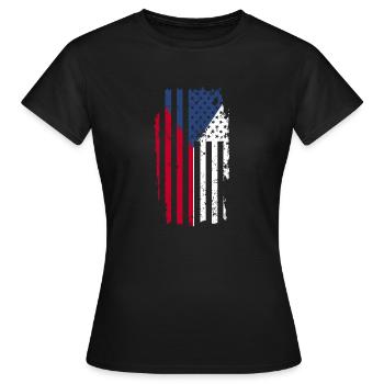 Czech Republic - Women's T-Shirt - black - Front - AI Model Female 172 dark (172cm)