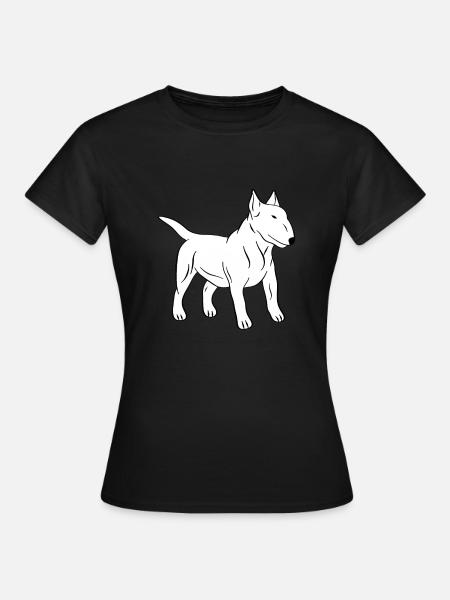 bull-terrier - T-shirt Femme - noir