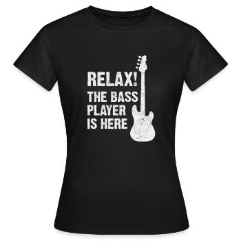 Bassiste - T-shirt Femme - noir - Devant - AI Model Female 172 dark (172cm)