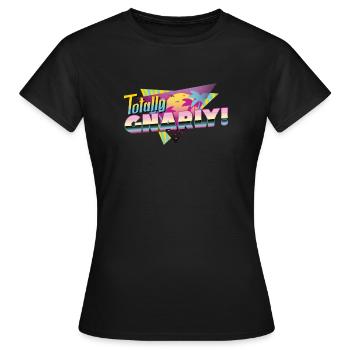 Totalement Gnarly - Design des années 80 - T-shirt Femme - noir - Devant - AI Model Female 172 dark (172cm)