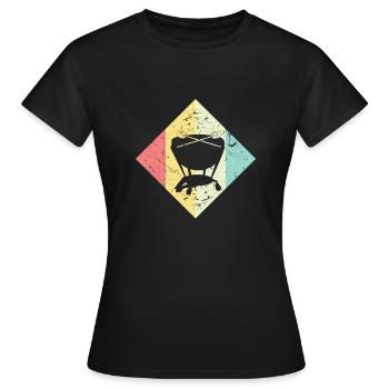 Trommeln Pauken - Frauen T-Shirt - Schwarz - Vorne - AI Model Female 172 dark (172cm)