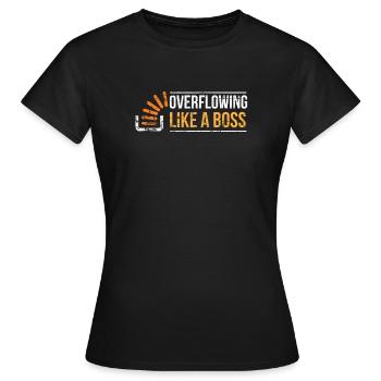 Stackoverflow Programmierer - Frauen T-Shirt - Schwarz - Vorne - AI Model Female 172 dark (172cm)