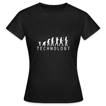 Evolution Technologie Pc Console Pc Cadeau - T-shirt Femme - noir - Devant - AI Model Female 172 dark (172cm)