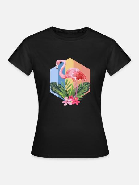 flamingo - Vrouwen T-shirt - zwart