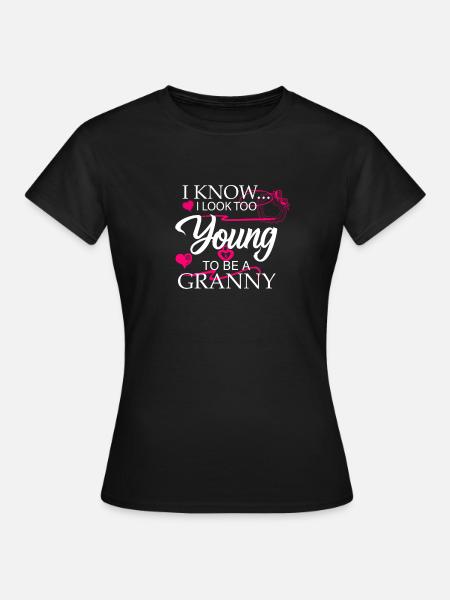 Großmutter jung geblieben Oma - Frauen T-Shirt - Schwarz