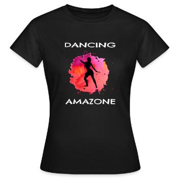 Combattant Amazone femme de pouvoir Amazone - T-shirt Femme - noir - Devant - AI Model Female 172 dark (172cm)