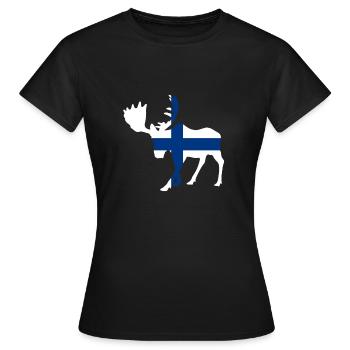 Finlande Finlande Finlande Scandinavie - T-shirt Femme - noir - Devant - AI Model Female 172 dark (172cm)