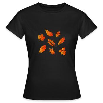 automne - T-shirt Femme - noir - Devant - AI Model Female 172 dark (172cm)
