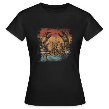 Krabbe - Frauen T-Shirt - Schwarz - Vorne - AI Model Female 172 dark (172cm)