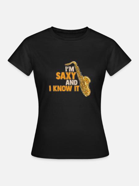 saxophone - T-shirt Femme - noir