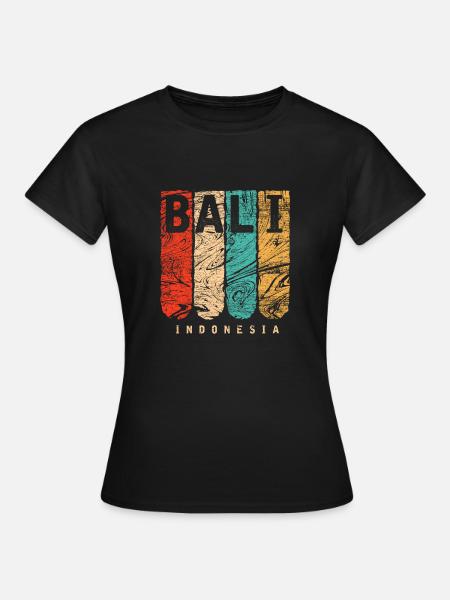 Bali Insel - Frauen T-Shirt - Schwarz