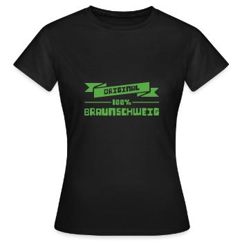 Braunschweig - Frauen T-Shirt - Schwarz - Vorne - AI Model Female 172 dark (172cm)
