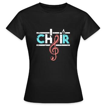 Choir gift uniform clothing appearance - Women's T-Shirt - black - Front - AI Model Female 172 dark (172cm)