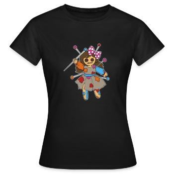 Voodoo Doll Dolly Invoque Spell Curse - T-shirt Femme - noir - Devant - AI Model Female 172 dark (172cm)