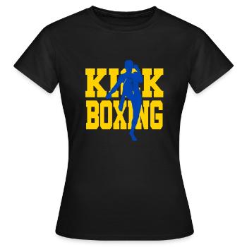 Kickboxing High Knee Gift Idées d'arts martiaux - T-shirt Femme - noir - Devant - AI Model Female 172 dark (172cm)