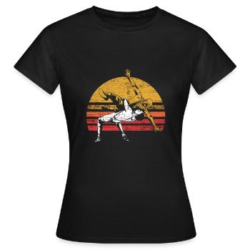 Wrestling - Frauen T-Shirt - Schwarz - Vorne - AI Model Female 172 dark (172cm)