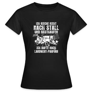 Landwirtschaft Ich dufte nach Landwirt-P Geschenk - Frauen T-Shirt - Schwarz - Vorne - AI Model Female 172 dark (172cm)