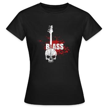Bass Badass - Frauen T-Shirt - Schwarz - Vorne - AI Model Female 172 dark (172cm)