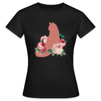 Cat lovers Cats Kittens Animal lover Meow - Women's T-Shirt - black - Front - AI Model Female 172 dark (172cm)