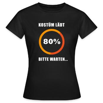 Kostüm lädt. 80%. Bitte warten.Halloween Geschenk - Frauen T-Shirt - Schwarz - Vorne - AI Model Female 172 dark (172cm)