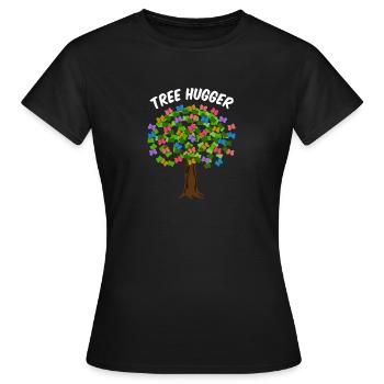 le Hugger - T-shirt Femme - noir - Devant - AI Model Female 172 dark (172cm)