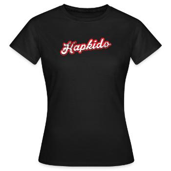hapkido - vintage & distressed - Frauen T-Shirt - Schwarz - Vorne - AI Model Female 172 dark (172cm)