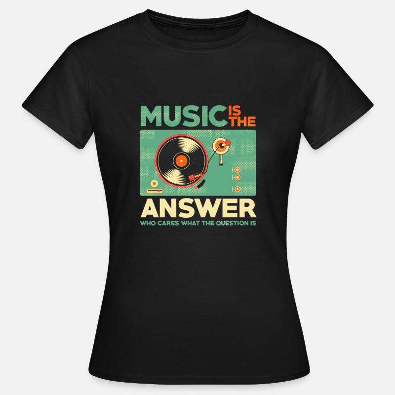 Music is the answer - Women's T-Shirt - black