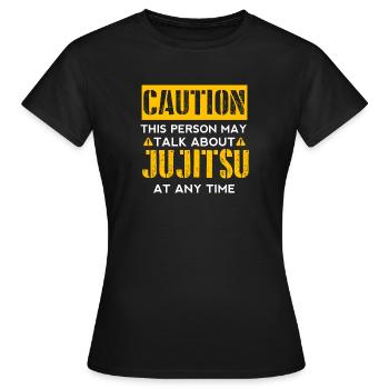 CAUTION - Jujitsu fan - Women's T-Shirt - black - Front - AI Model Female 172 dark (172cm)
