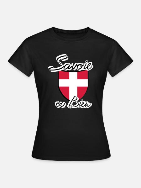 ecusson savoie - T-shirt Femme - noir