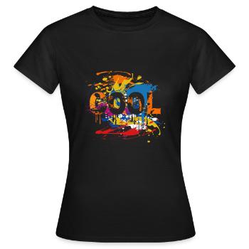 Art moderne - Cool - T-shirt Femme - noir - Devant - AI Model Female 172 dark (172cm)