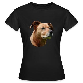 Staffordshire Bull Terrier - Women's T-Shirt - black - Front - AI Model Female 172 dark (172cm)