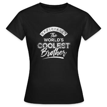 Frère frère - T-shirt Femme - noir - Devant - AI Model Female 172 dark (172cm)