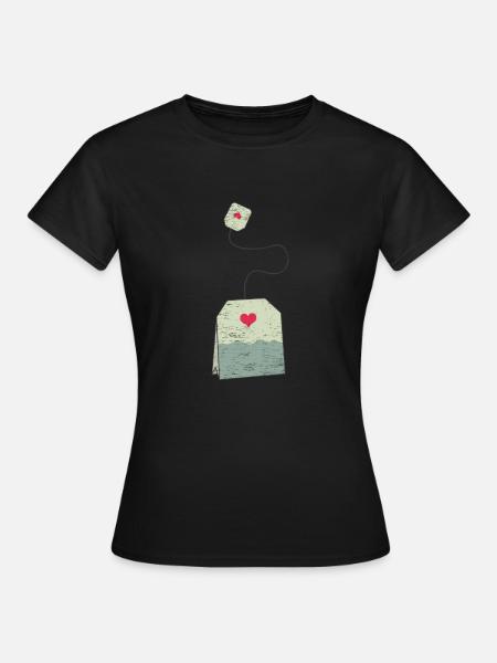 Teabag Gift Baby Pregnant Mom - Women's T-Shirt - black