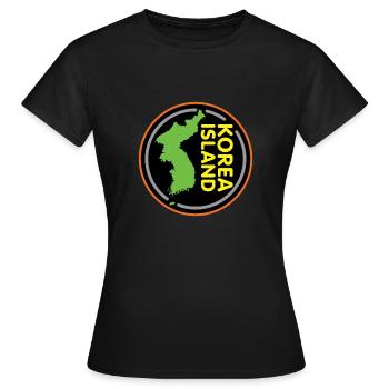 Corée du Nord Corée du Sud Corée Cadeau Asie - T-shirt Femme - noir - Devant - AI Model Female 172 dark (172cm)